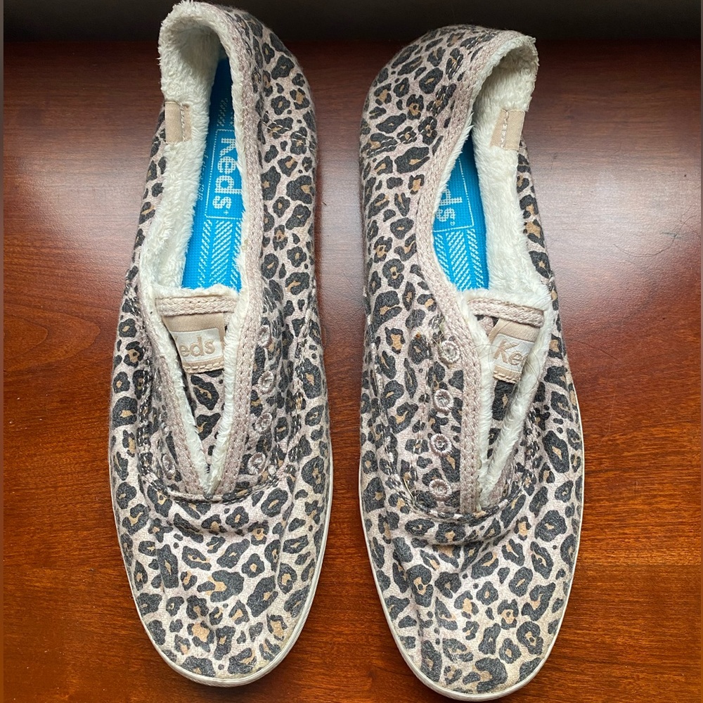 Leopard Slip on Keds woman’s size 8.5